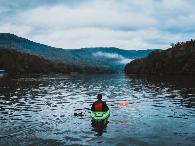 Kayaker in Lake